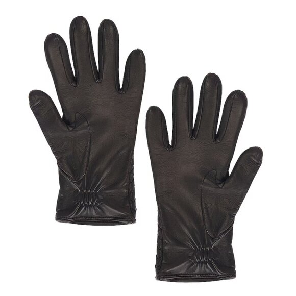 NWT Bottega Veneta Soft Nappa Intreccio Gloves in Fondant size 7 - Picture 2 of 6